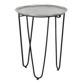 Mesa de apoio Alumínio Ferro 40 x 40 x 51 cm de BigBuy Home, Mesas auxiliares - Ref: S8801697, Preço: 174,83 €, Desconto: %