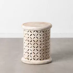 Side table 37 x 37 x 46,5 cm White Mango wood by BigBuy Home, Side Tables - Ref: S8801714, Price: 116,05 €, Discount: %