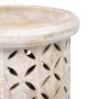 Mesa de apoio 37 x 37 x 46,5 cm Branco Madeira de mangueira de BigBuy Home, Mesas auxiliares - Ref: S8801714, Preço: 121,16 €...