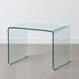 Table d'appoint Transparent Verre trempé 63 x 50 x 48 cm de BigBuy Home, Tables de service - Réf : S8801789, Prix : 174,83 €,...