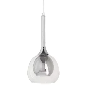 Candeeiro de teto 16 x 16 x 50 cm Cristal Cinzento Metal de BigBuy Home, Iluminação suspensa - Ref: S8801827, Preço: 38,51 €,...