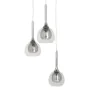 Ceiling Light Crystal Grey Metal 33 x 33 x 50 cm by BigBuy Home, Pendant Lights - Ref: S8801830, Price: 110,47 €, Discount: %