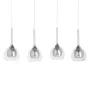 Candeeiro de teto Cristal Cinzento Metal 90 x 16 x 50 cm de BigBuy Home, Iluminação suspensa - Ref: S8801831, Preço: 121,57 €...