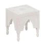 Table d'appoint Bois Blanc 36 x 36 x 42 cm DMF de BigBuy Home, Tables de service - Réf : S8801841, Prix : 132,63 €, Remise : %