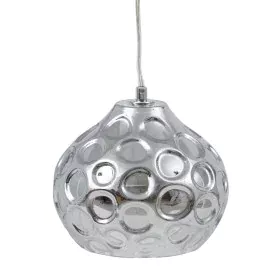 Lámpara de Techo 18 x 18 x 17,5 cm Cristal Plata Hierro Ø 18 cm de BigBuy Home, Iluminación colgante - Ref: S8801850, Precio:...