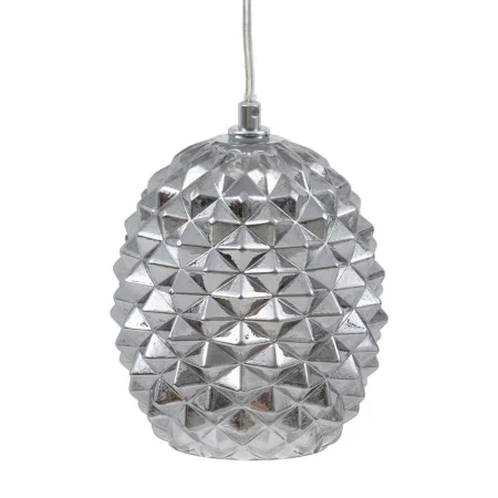 Lampadario 15 x 15 x 17,5 cm Cristallo Argento Ferro Ø 15 cm di BigBuy Home, Lampade a sospensione - Rif: S8801851, Prezzo: 4...