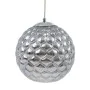 Lampadario Cristallo Argento Ferro Ø 20 cm 23 x 23 x 21,5 cm di BigBuy Home, Lampade a sospensione - Rif: S8801853, Prezzo: 5...