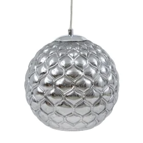 Candeeiro de teto Cristal Prata Ferro Ø 20 cm 23 x 23 x 21,5 cm de BigBuy Home, Iluminação suspensa - Ref: S8801853, Preço: 5...