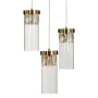 Candeeiro de teto Cristal Dourado Metal 27 cm 31 x 31 x 45 cm de BigBuy Home, Iluminação suspensa - Ref: S8801871, Preço: 121...