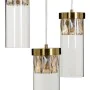 Candeeiro de teto Cristal Dourado Metal 27 cm 31 x 31 x 45 cm de BigBuy Home, Iluminação suspensa - Ref: S8801871, Preço: 121...