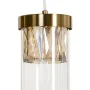 Candeeiro de teto 91 x 11 x 45 cm Cristal Dourado Metal de BigBuy Home, Iluminação suspensa - Ref: S8801872, Preço: 144,23 €,...