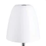 Desk lamp White Silver Metal Crystal Iron Hierro/Cristal 60 W 220 V 240 V 220 -240 V 28 x 28 x 56 cm by BigBuy Home, Bedside ...