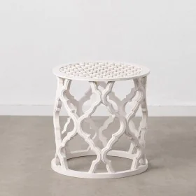 Side table White MDF Wood 50 x 50 x 52 cm DMF by BigBuy Home, Side Tables - Ref: S8801879, Price: 121,57 €, Discount: %