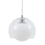 Suspension 25 x 25 x 19,5 cm Verre Argent Fer Ø 25 cm de BigBuy Home, Suspensions - Réf : S8801890, Prix : 66,40 €, Remise : %