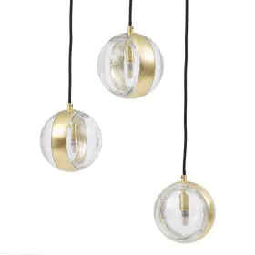 Suspension 15 x 15 x 120 cm Verre Doré Fer Ø 15 cm de BigBuy Home, Suspensions - Réf : S8801896, Prix : 155,78 €, Remise : %