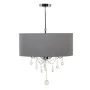 Lampadario 44 x 44 x 65 cm Grigio Metallo Ø 44 cm di BigBuy Home, Lampade a sospensione - Rif: S8801908, Prezzo: 98,08 €, Sco...