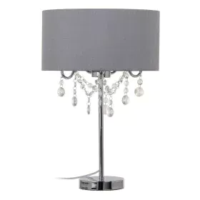 Lampada da tavolo Grigio Acrilico Lino Metallo Ferro 40 W 220 V 240 V 220 -240 V 36 x 36 x 60 cm di BigBuy Home, Lampade da t...