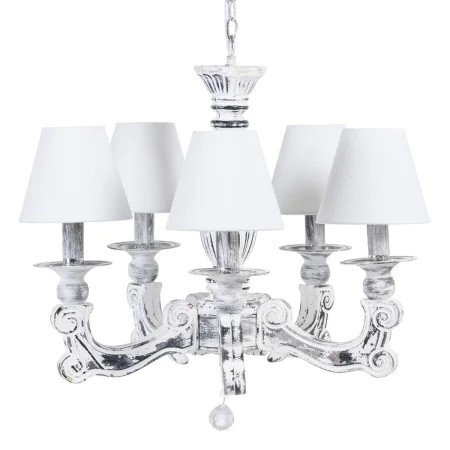 Suspension 58 x 58 x 104 cm Noir Métal Blanc Vintage Ø 15 cm de BigBuy Home, Suspensions - Réf : S8801929, Prix : 155,78 €, R...