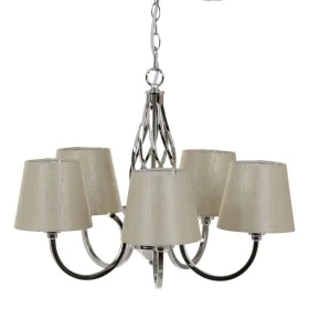 Lámpara de Techo Ø 14 cm 36 x 36 x 110 cm Metal Plata de BigBuy Home, Iluminación colgante - Ref: S8801943, Precio: 116,05 €,...