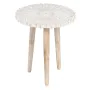 Mesa de apoio 45 x 45 x 53 cm Branco Madeira de mangueira de BigBuy Home, Mesas auxiliares - Ref: S8802036, Preço: 77,71 €, D...