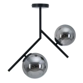 Candeeiro de teto 50 x 15 x 54 cm Cristal Preto Metal de BigBuy Home, Iluminação suspensa - Ref: S8802320, Preço: 58,72 €, De...