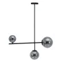 Candeeiro de teto Ø 14 cm 70 x 18 x 90 cm Cristal Preto Metal de BigBuy Home, Iluminação suspensa - Ref: S8802339, Preço: 77,...