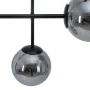 Candeeiro de teto Ø 14 cm 70 x 18 x 90 cm Cristal Preto Metal de BigBuy Home, Iluminação suspensa - Ref: S8802339, Preço: 77,...