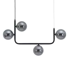 Lámpara de Techo 85 x 15 x 32 cm Cristal Negro Metal de BigBuy Home, Iluminación colgante - Ref: S8802340, Precio: 70,03 €, D...