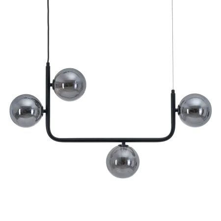 Lampadario 85 x 15 x 32 cm Cristallo Nero Metallo di BigBuy Home, Lampade a sospensione - Rif: S8802340, Prezzo: 70,03 €, Sco...