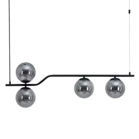 Deckenlampe 100 x 15 x 30 cm Kristall Schwarz Metall von BigBuy Home, Hänge- & Pendelleuchten - Ref: S8802341, Preis: 87,06 €...