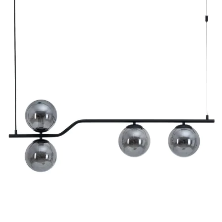 Lámpara de Techo 100 x 15 x 30 cm Cristal Negro Metal de BigBuy Home, Iluminación colgante - Ref: S8802341, Precio: 87,06 €, ...