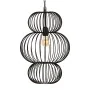 Candeeiro de teto 34 x 34 x 51 cm Preto Ferro Ø 34 cm de BigBuy Home, Iluminação suspensa - Ref: S8802359, Preço: 88,78 €, De...