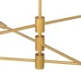 Candeeiro de teto 80 x 80 x 129,5 cm Dourado Metal Moderno de BigBuy Home, Iluminação suspensa - Ref: S8802397, Preço: 107,76...