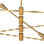 Candeeiro de teto 80 x 80 x 137,5 cm Dourado Metal Moderno de BigBuy Home, Iluminação suspensa - Ref: S8802398, Preço: 121,57...