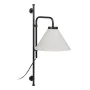 Luminária de parede 25 x 37 x 60 cm Tecido Sintético Preto Metal Moderno de BigBuy Home, Candeeiros de parede - Ref: S8802442...