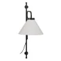 Luminária de parede 25 x 37 x 60 cm Tecido Sintético Preto Metal Moderno de BigBuy Home, Candeeiros de parede - Ref: S8802442...