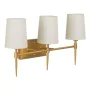 Wall Lamp 58 x 20 x 31,5 cm Synthetic Fabric Golden Metal Modern by BigBuy Home, Multi-armed Lights - Ref: S8802444, Price: 9...