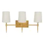 Wall Lamp 58 x 20 x 31,5 cm Synthetic Fabric Golden Metal Modern by BigBuy Home, Multi-armed Lights - Ref: S8802444, Price: 9...