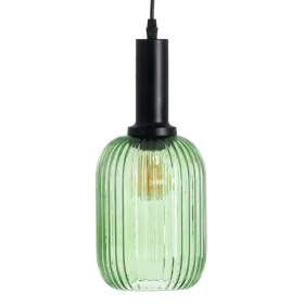 Candeeiro de teto Cristal Metal Verde 14 x 14 x 32 cm de BigBuy Home, Iluminação suspensa - Ref: S8802471, Preço: 53,32 €, De...