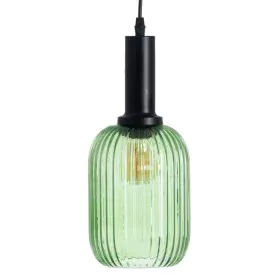 Candeeiro de teto Cristal Metal Verde 14 x 14 x 32 cm de BigBuy Home, Iluminação suspensa - Ref: S8802471, Preço: 53,75 €, De...