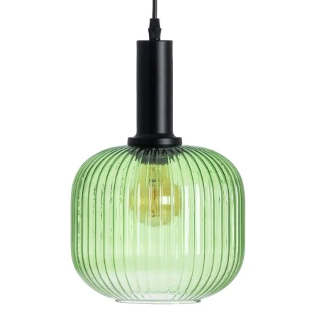 Candeeiro de teto Cristal Metal Verde 20 x 20 x 30 cm de BigBuy Home, Iluminação suspensa - Ref: S8802472, Preço: 61,30 €, De...