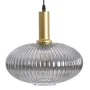 Candeeiro de teto Cristal Cinzento Dourado Metal 30 x 30 x 26 cm de BigBuy Home, Iluminação suspensa - Ref: S8802476, Preço: ...