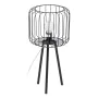 Lampada da tavolo Nero Metallo Ferro 60 W 220 V 240 V 220 -240 V 29 x 29 x 60 cm di BigBuy Home, Lampade da tavolo e abat-jou...