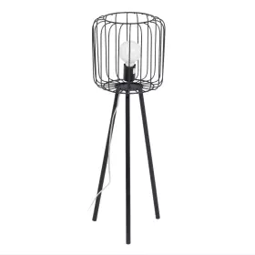 Lámpara de Pie Negro Metal 25 x 25 x 80 cm de BigBuy Home, Lámparas de pie - Ref: S8802482, Precio: 57,58 €, Descuento: %