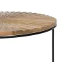 Table d'appoint 53 x 53 x 42 cm Naturel Noir Métal Bois de BigBuy Home, Tables de service - Réf : S8802501, Prix : 112,01 €, ...