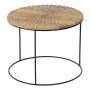 Side table 53 x 53 x 42 cm Natural Black Metal Wood by BigBuy Home, Side Tables - Ref: S8802501, Price: 112,01 €, Discount: %