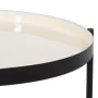 Mesa de apoio 40,5 x 40,5 x 60,5 cm Preto Creme Ferro de BigBuy Home, Mesas auxiliares - Ref: S8802542, Preço: 49,92 €, Desco...