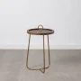 Side table Golden Wood Brown Iron 38 x 38 x 66 cm by BigBuy Home, Side Tables - Ref: S8802544, Price: 35,80 €, Discount: %