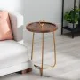 Side table Golden Wood Brown Iron 38 x 38 x 66 cm by BigBuy Home, Side Tables - Ref: S8802544, Price: 35,80 €, Discount: %