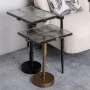 Mesa auxiliar 41 x 31,5 x 49 cm Cristal Dorado Metal de BigBuy Home, Mesas auxiliares - Ref: S8802557, Precio: 108,20 €, Desc...